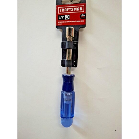 New CRAFTSMAN, 3/8 Inch "NUT DRIVER", Color Coded Blue, CMHT65110, SAE - Picture 1 of 3